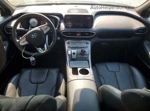 5NMS5DAL6NH449586 2022 HYUNDAI SANTA Black Dashboard view