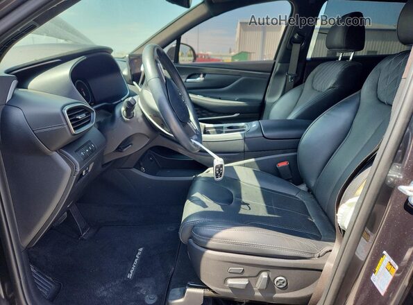 5NMS5DAL6PH619612 2023 HYUNDAI SANTA Gray Front interior view