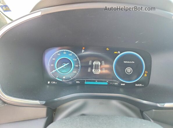 5NMS5DAL6PH619612 2023 HYUNDAI SANTA Gray Instrument cluster view