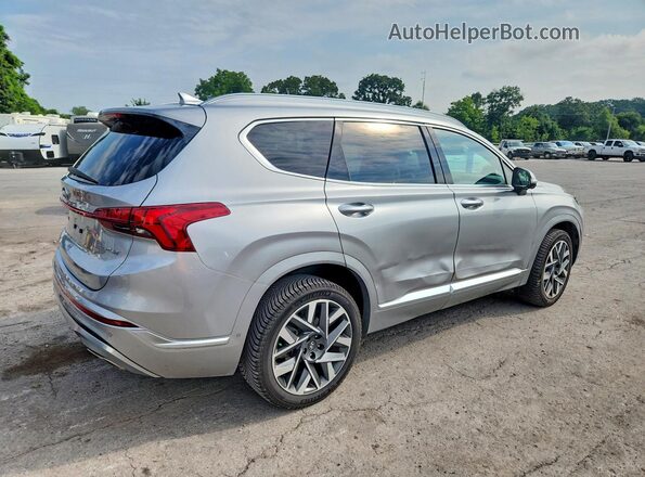 5NMS5DAL7MH365646 2021 HYUNDAI SANTA Silver Tył prawy