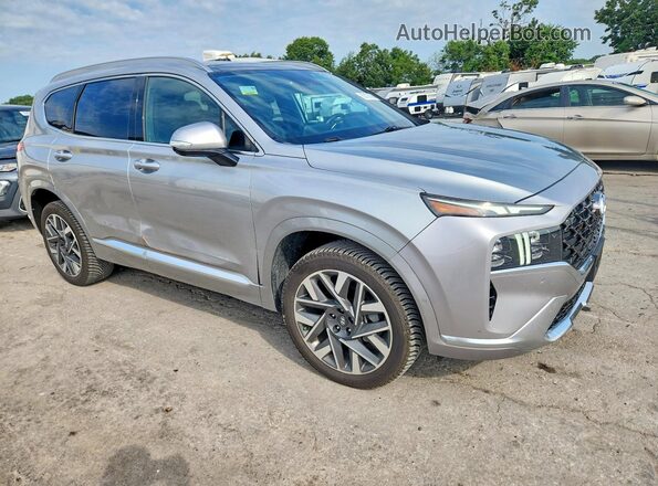 5NMS5DAL7MH365646 2021 HYUNDAI SANTA Silver Przód prawy