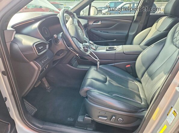 5NMS5DAL7MH365646 2021 HYUNDAI SANTA Silver Widok wnętrza z przodu