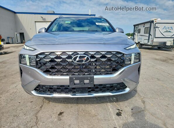 5NMS5DAL7MH365646 2021 HYUNDAI SANTA Silver Widok z przodu