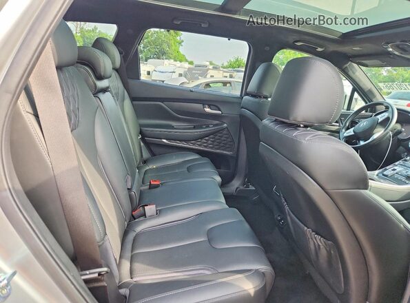 5NMS5DAL7MH365646 2021 HYUNDAI SANTA Silver Widok wnętrza z tyłu