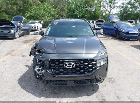 5NMS64AJ0NH413260 2022 HYUNDAI SANTA FE Gray უკანა სალონის ხედი