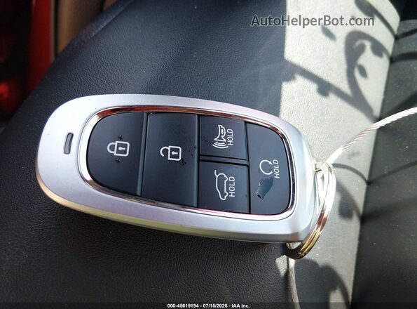 5NMS64AJ1PH493915 2023 HYUNDAI SANTA FE Red Dashboard view