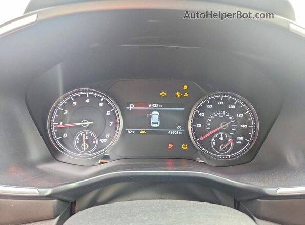 5NMS64AJ1PH510518 2023 HYUNDAI SANTA Gray Vista del cuadro de instrumentos