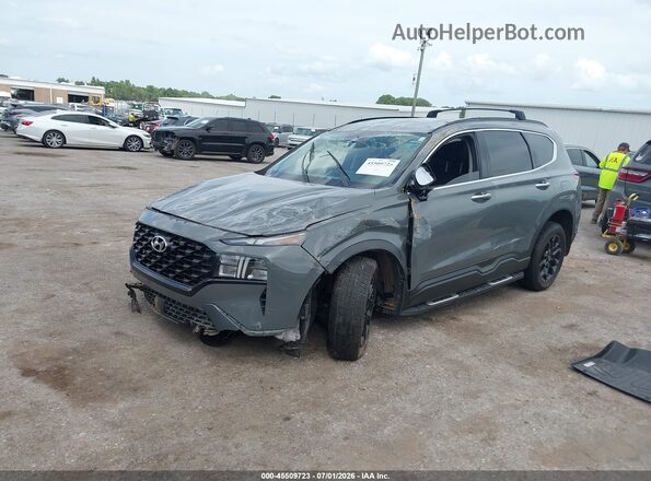 5NMS64AJ3NH433499 2022 HYUNDAI SANTA FE Gray წინა მარცხენა ხედი სამი მეოთხედიდან