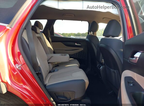 5NMS64AJ4MH301303 2021 HYUNDAI SANTA FE Red VIN კოდის სტიკერის ხედი
