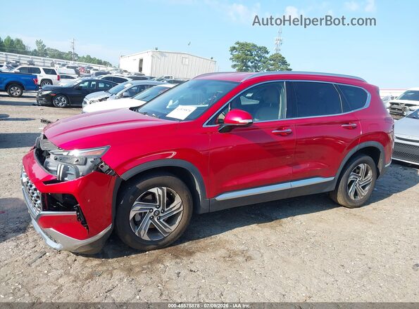 5NMS64AJ4MH301303 2021 HYUNDAI SANTA FE Red სალონის 360-გრადუსიანი ხედი