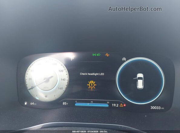 5NMS64AJ4MH343048 2021 HYUNDAI SANTA FE Silver Widok tylnych siedzeń