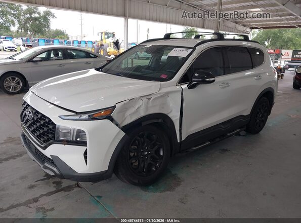 5NMS64AJ4PH542511 2023 HYUNDAI SANTA FE White წინა მარცხენა ხედი სამი მეოთხედიდან