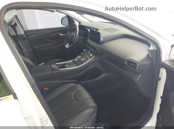 5NMS64AJ4PH542511 2023 HYUNDAI SANTA FE White წინა სალონის ხედი