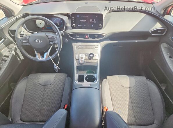 5NMS64AJ6MH361891 2021 HYUNDAI SANTA Red Vista del salpicadero