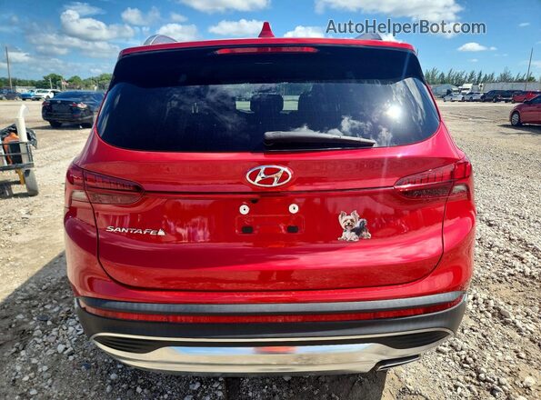 5NMS64AJ6MH361891 2021 HYUNDAI SANTA Red Vista trasera