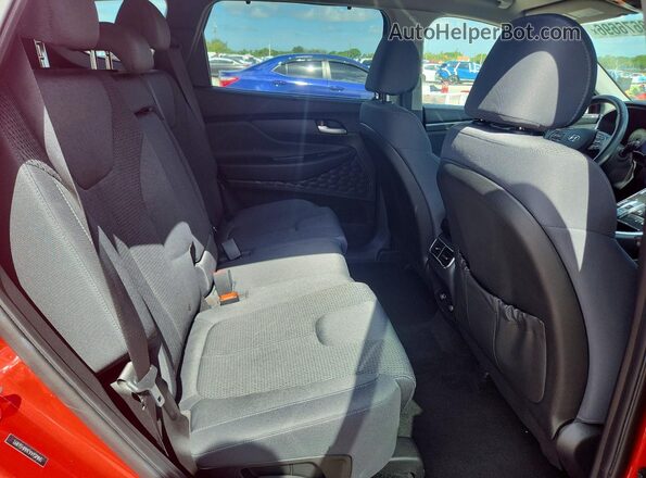 5NMS64AJ6MH361891 2021 HYUNDAI SANTA Red Vista interior trasera