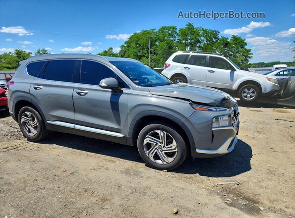 5NMS64AJ7MH343772 2021 HYUNDAI SANTA Серебряный Передняя правая четверть