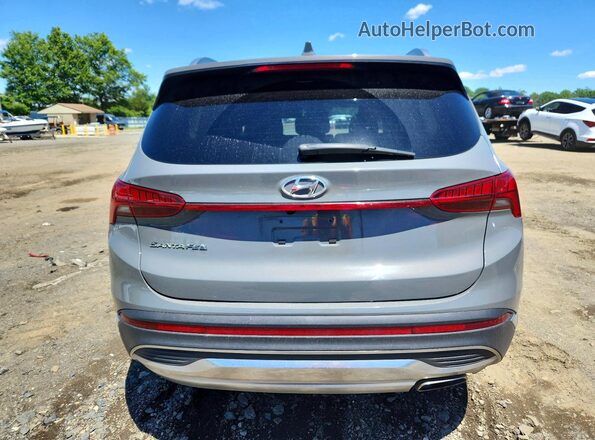 5NMS64AJ7MH343772 2021 HYUNDAI SANTA Серебряный Вид сзади