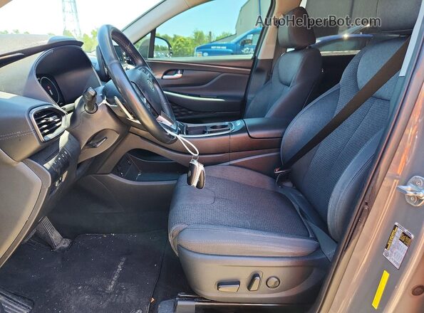 5NMS64AJ7MH343772 2021 HYUNDAI SANTA Серебряный Вид салона спереди