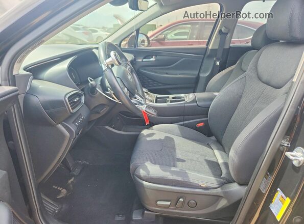 5NMS6DAJ0MH371350 2021 HYUNDAI SANTA Black Front interior view
