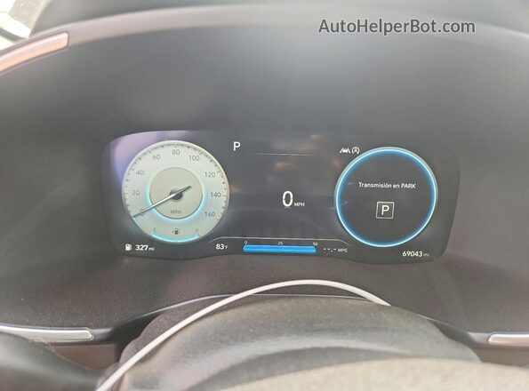 5NMS6DAJ0MH371350 2021 HYUNDAI SANTA Black Instrument cluster view