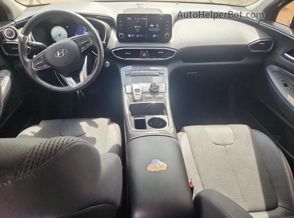 5NMS6DAJ0MH371350 2021 HYUNDAI SANTA Black Dashboard view
