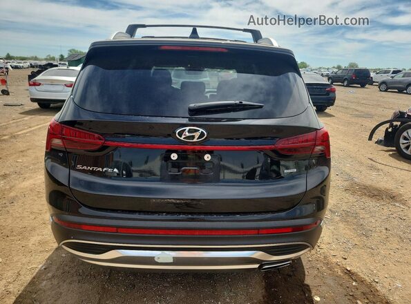 5NMS6DAJ0MH371350 2021 HYUNDAI SANTA Black Rear view