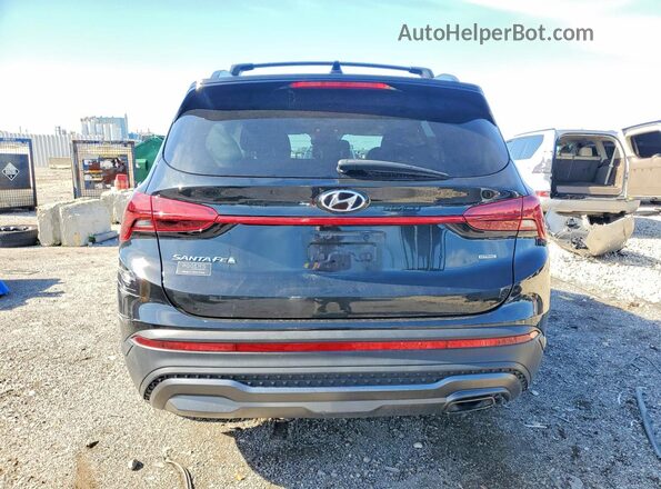 5NMS6DAJ0NH438174 2022 HYUNDAI SANTA Black Вид ззаду