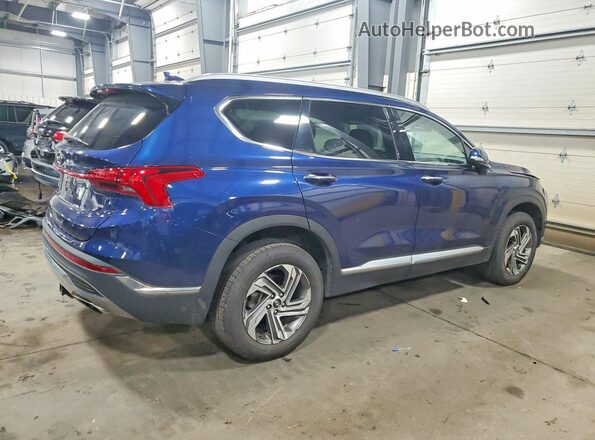 5NMS6DAJ2MH314275 2021 HYUNDAI SANTA Синий Задняя правая четверть