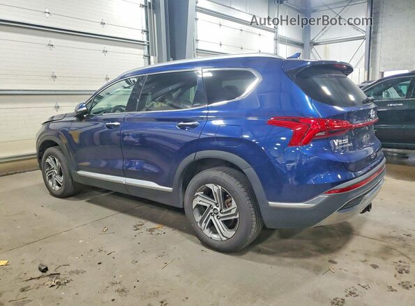5NMS6DAJ2MH314275 2021 HYUNDAI SANTA Синий Задняя левая четверть