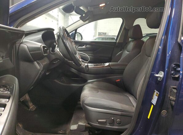 5NMS6DAJ2MH314275 2021 HYUNDAI SANTA Синий Вид салона спереди