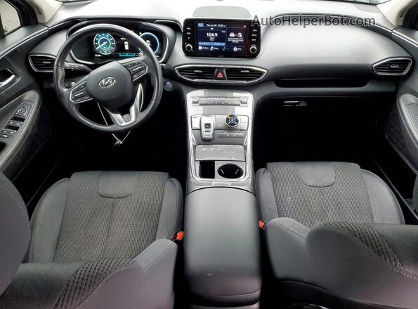 5NMS6DAJ2MH319167 2021 HYUNDAI SANTA Black Առջևի վահանակի տեսք