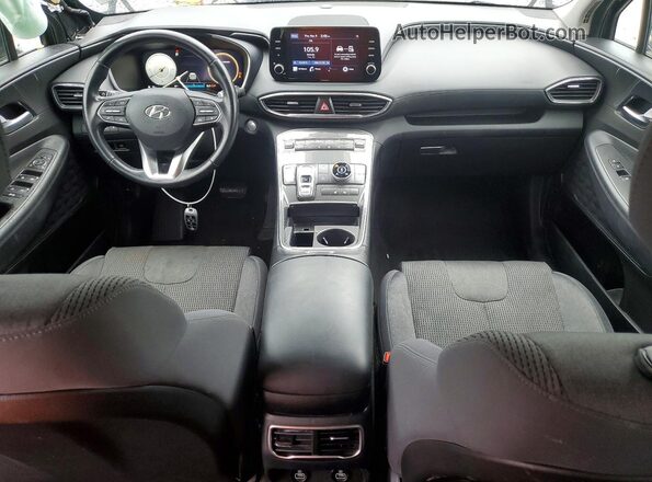 5NMS6DAJ3MH371343 2021 HYUNDAI SANTA Black Առջևի վահանակի տեսք