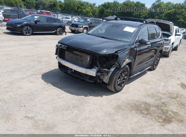 5NMS6DAJ4PH490748 2023 HYUNDAI SANTA FE Black Передня ліва чверть