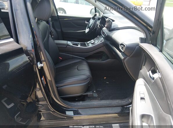 5NMS6DAJ4PH490748 2023 HYUNDAI SANTA FE Black Вид салону спереду