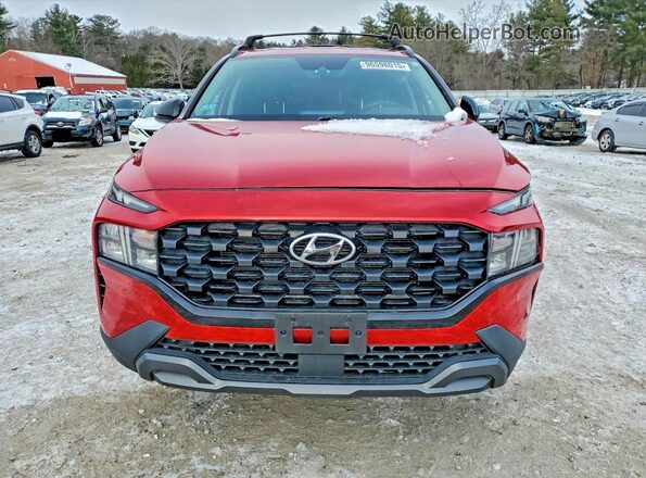 5NMS6DAJ5NH439157 2022 HYUNDAI SANTA Red Vista frontal