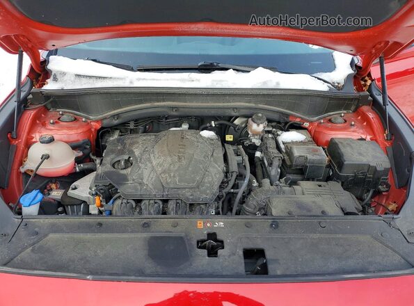 5NMS6DAJ5NH439157 2022 HYUNDAI SANTA Red Vista del compartimento del motor