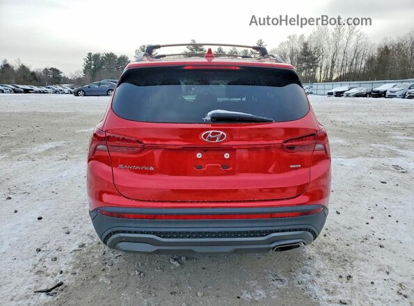 5NMS6DAJ5NH439157 2022 HYUNDAI SANTA Red Vista trasera