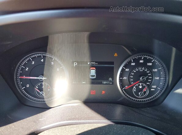 5NMS6DAJ5PH583603 2023 HYUNDAI SANTA Red Вид щитка приладів
