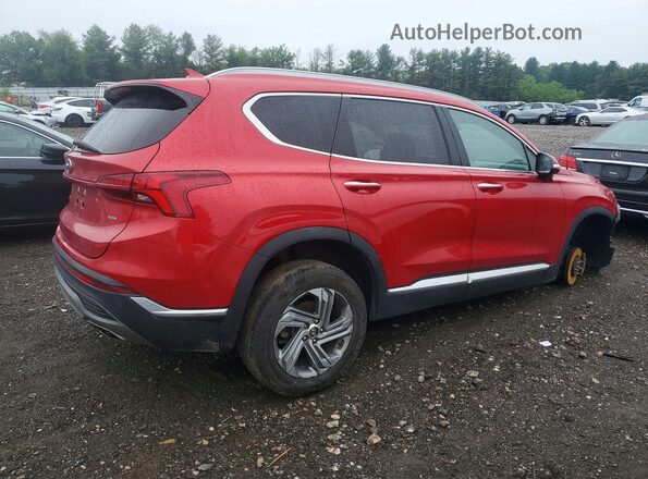 5NMS6DAJ7MH341598 2021 HYUNDAI SANTA Красный Задняя правая четверть