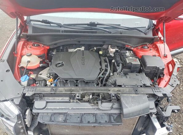 5NMS6DAJ7MH341598 2021 HYUNDAI SANTA Красный Вид подкапотного пространства