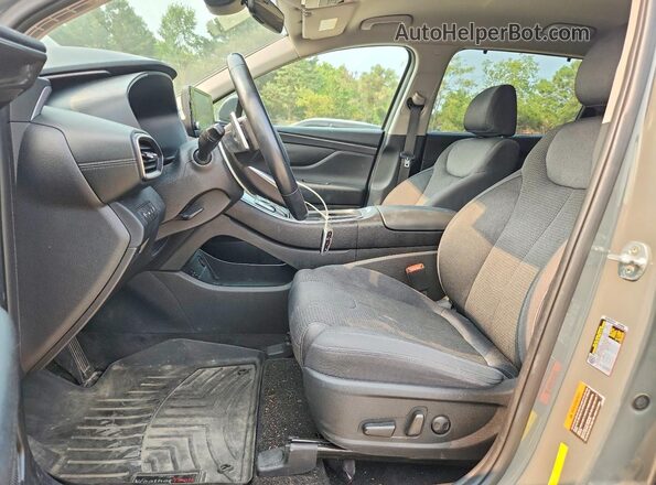 5NMS6DAJXNH387122 2022 HYUNDAI SANTA Gray Вид салону спереду