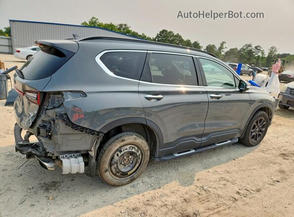 5NMS6DAJXNH387122 2022 HYUNDAI SANTA Gray Задня права чверть