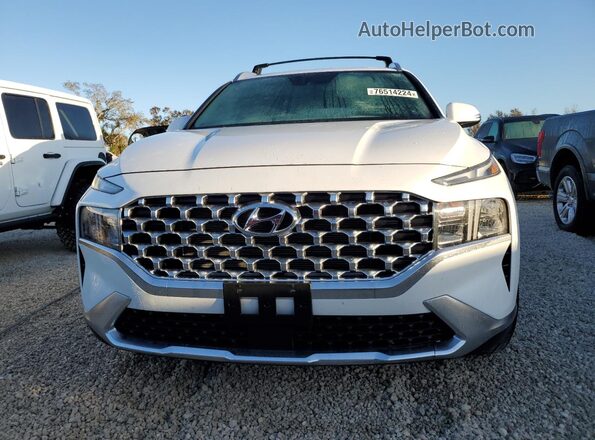 5NMS6DAJXNH421348 2022 HYUNDAI SANTA White Widok z przodu