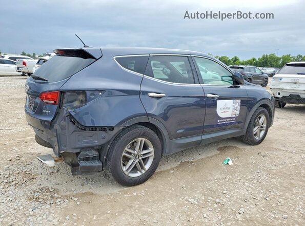 5NMZT3LB0JH062075 2018 HYUNDAI SANTA Gray Передня права чверть