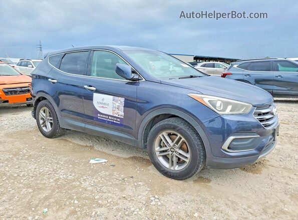 5NMZT3LB0JH062075 2018 HYUNDAI SANTA Gray Вид ззаду
