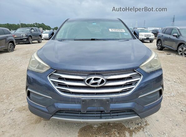 5NMZT3LB0JH062075 2018 HYUNDAI SANTA Gray Вид салону спереду