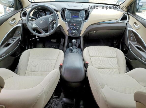 5NMZT3LB0JH062075 2018 HYUNDAI SANTA Gray Вид задніх сидінь