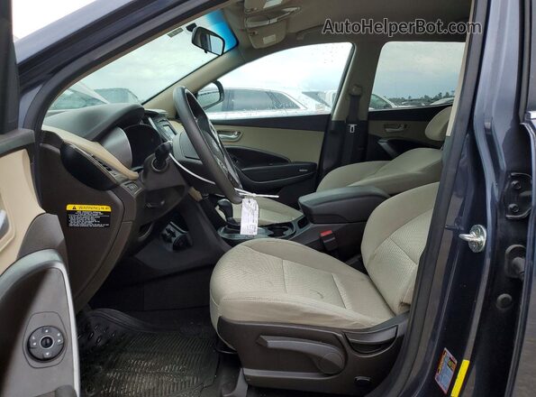 5NMZT3LB0JH062075 2018 HYUNDAI SANTA Gray Вид щитка приладів
