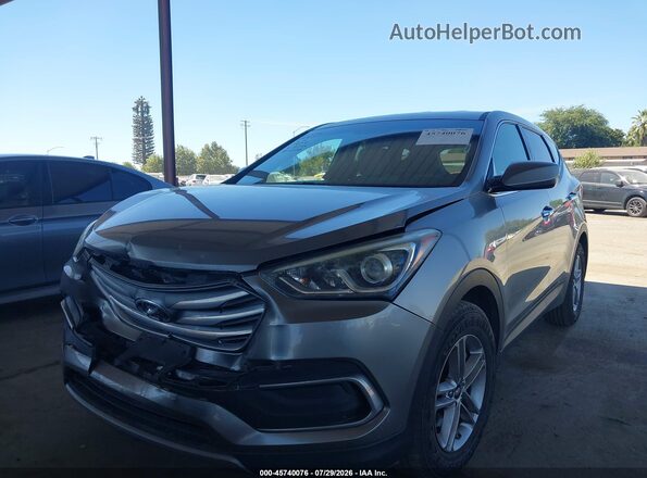 5NMZT3LB0JH078065 2018 HYUNDAI SANTA FE SPORT Gray Front left